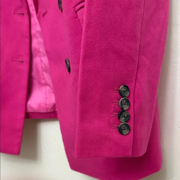 Vibrant Fuchsia Double-Breasted Blazer/ Oversize fit - Picture 2 of 9